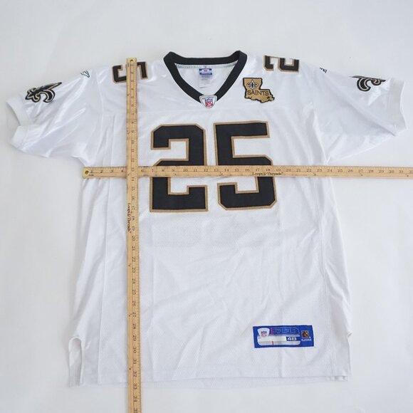 Vintage Y2K Reebok Nfl Reggie Bush #25 New Orleans Saints White Jersey Size 48 - Picture 3 of 11